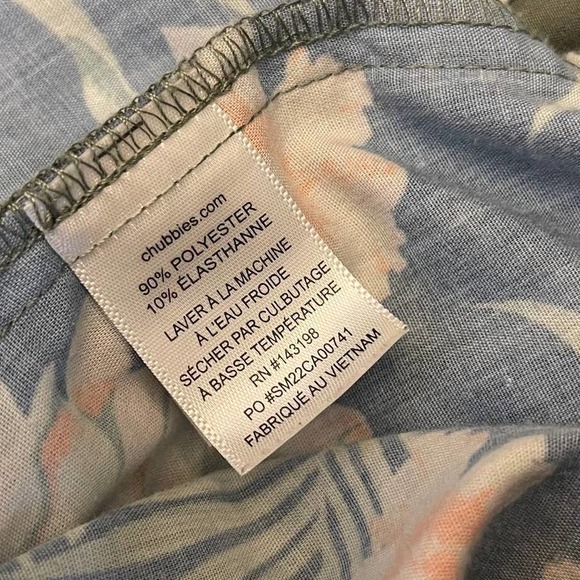 Chubbies Everywhere Performance Pants Large Olive Green Elastic Waist Zip Pocket - Picture 6 of 12